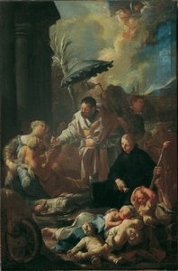 Saint François Xavier parmi les pestiférés à Goa