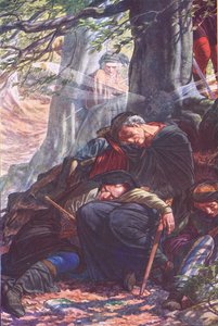 Pendant que vous ronflez ici, illustration de La Tempête, 1908 - Paul Vincent Woodroffe
