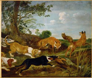 Chasse au renard, avant 1635