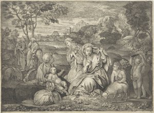 Moïse dans le panier de joncs - Paul van Somer (II)