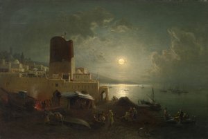 Vue de la tour de la Vierge à Bakou - Paul von Franken