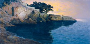 La côte au large de Dubrovnik - Paul von Spaun