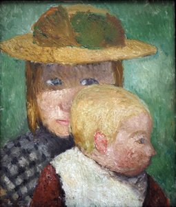 Enfants au soleil, vers 1903 (tempera sur carton) - Paula Modersohn-Becker