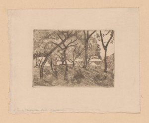 Paysage forestier - Paula Modersohn Becker (signed by artist)