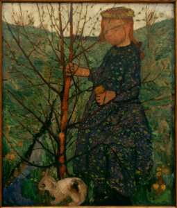 Enfant avec lapin - Paula Modersohn Becker