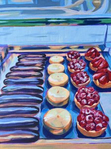 Des pâtisseries françaises colorées