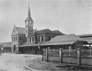 Estação da Estrada de Ferro em Campinas, 1895