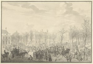 Arrivée du prince Guillaume V à La Haye, 10 novembre 1762