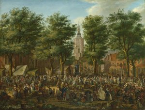Le Grote Markt à La Haye, 1760 - Paulus Constantijn la Fargue