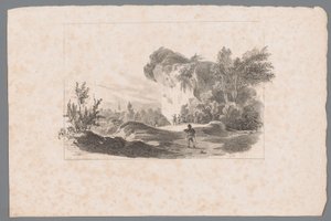 Paysage avec des figures près d
