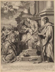 Sainte Rosalie couronnée par l