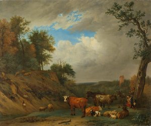 Bergers avec leur bétail - Paulus Potter (after)