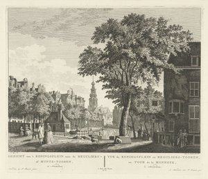Vue de la tour de la Monnaie à Amsterdam - Paulus van Liender