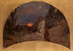 Agonie dans le jardin des oliviers (esquisse pour la décoration de la cathédrale Saint Vladimir à Kiev)