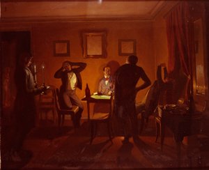 Les Joueurs, 1852 - Pavel Andreevich Fedotov