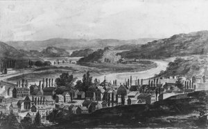 Une ville sur la rivière Mohawk dans l