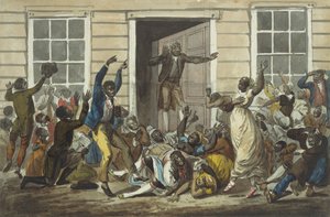 Méthodistes noirs tenant une réunion de prière, 1811-vers 1813 - Pavel Petrovic Svin