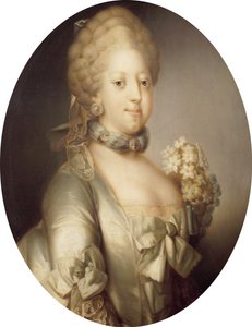 Portrait de Caroline Mathilde de Grande-Bretagne 1751-1775, reine du Danemark, vers 1767