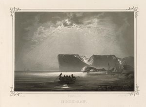 Nordcap. Illustration du livre Norge fremstillet i Tegninger par Asbjørnsen, P.Chr. et publié par Chr. Tønsberg (no, 1848) - Peder Balke