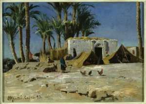 Campement bédouin au Caire - Peder Monsted