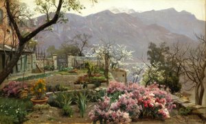 Jardin de fleurs à Bellagio - Peder Monsted