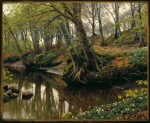 Jour de printemps au bord de la forêt - Peder Monsted