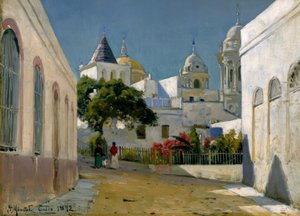 Vue de la ville à Cadix - Peder Monsted