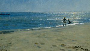Reflets du soleil sur la mer, Skagen