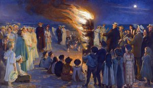 Veillée de Saint Jean sur la plage de Skagen - Peder Severin Krøyer