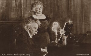 Edvard et Nina Grieg au piano - Peder Severin Krøyer