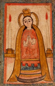 Madonna portant une robe rouge, c. 1820
