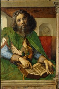 Portrait de Platon (428-348 av. J.-C.), philosophe de la Grèce antique - Pedro Berruguete