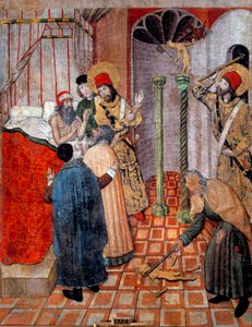 Saint Sébastien et Saint Polycarpe détruisant des idoles - Pedro García de Benabarre