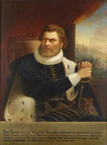 Portrait de Francisco de Villagra, 1873 - Pedro León Carmona