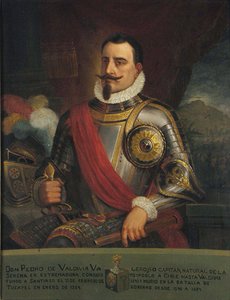 Portrait de Pedro de Valdivia - Pedro León Carmona