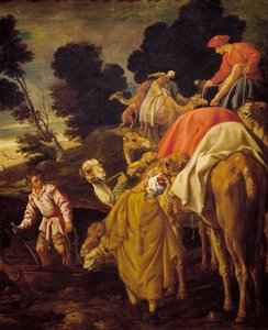 Caravane de chameaux (détail) - Pedro Orrente