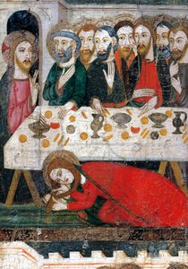 Marie-Madeleine lavant les pieds du Christ avec ses cheveux - Pedro Serra