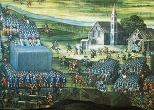 La bataille de la Montagne Blanche près de Prague les 7-8 novembre 1620 (détail)