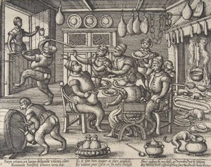 La cuisine grasse, de la série Singes