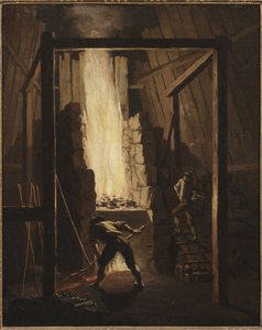 Intérieur de la fonderie de cuivre à Falun - Pehr Hilleström