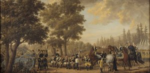 Le roi Gustave III de Suède durant la guerre russo-suédoise - Pehr Hilleström