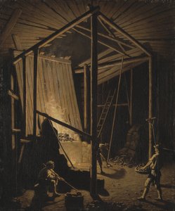 Fonderie de cuivre dans les mines de Falun (Suède) - Pehr Hilleström
