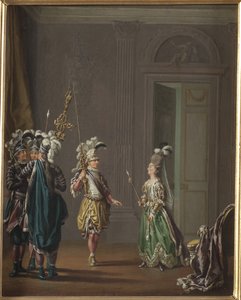 Gustave III de Suède et Ulrika Eleonora von Fersen par Pehr Hilleström - Pehr Hilleström