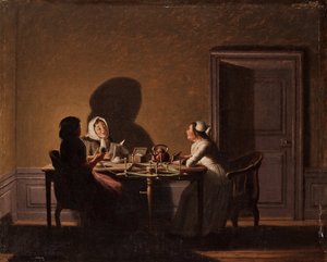 Lecture à la chandelle - Pehr Hilleström