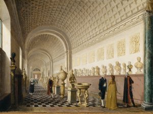 La Galerie intérieure du Musée royal au Palais royal, Stockholm, 1796 - Pehr Hilleström