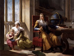 Découverte de la réfraction de la lumière par Newton, 1827