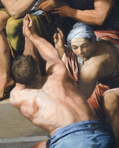 Homme torse nu, (détail) de l
