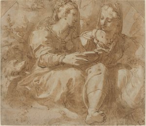 Deux femmes assises