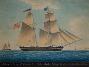 Goélette Hermes de Dundee entrant à Marseille