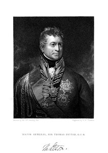 Sir Thomas Picton, soldat britannique, 19ème siècle - Peltro William Tomkins